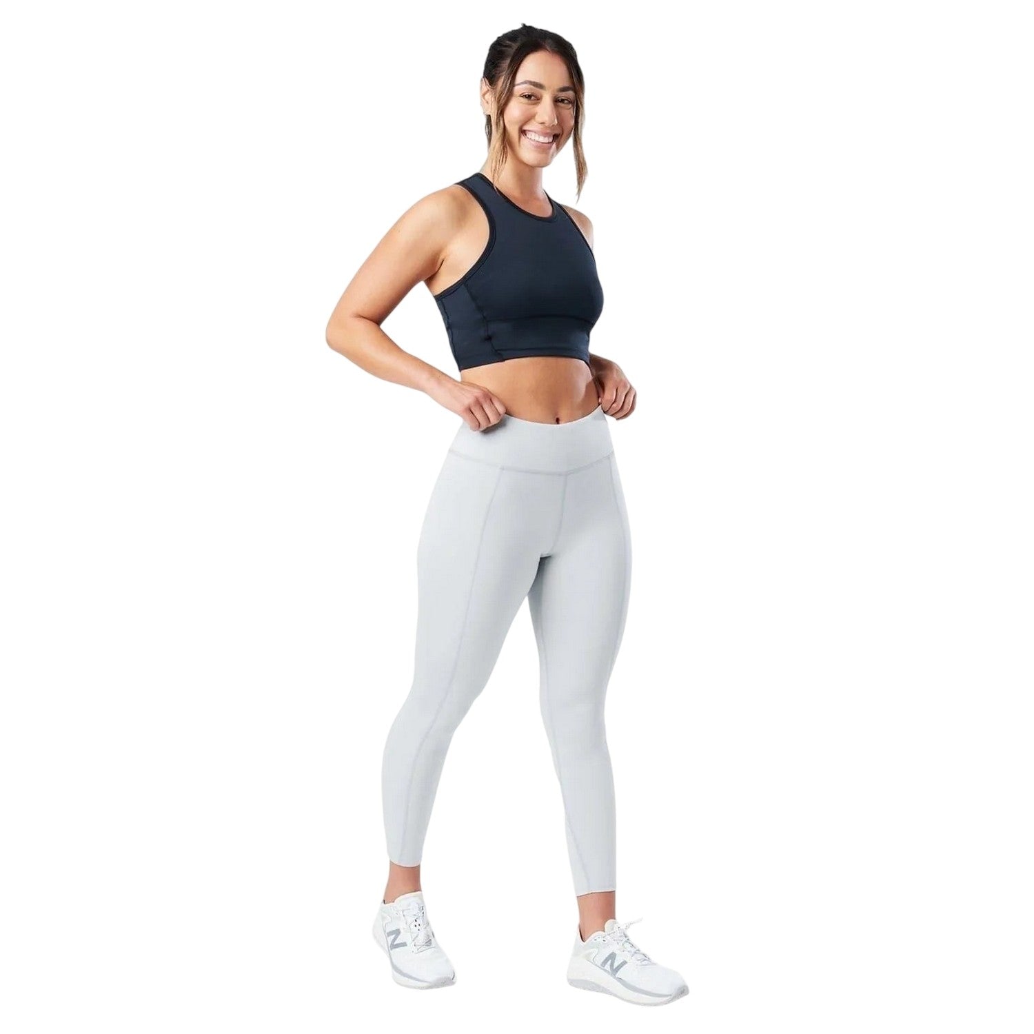 Grey Mist - Pack Shot - Nathan Womens-Ladies High Waist Leggings