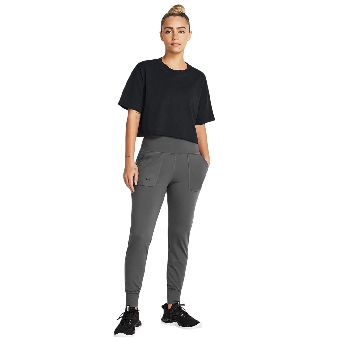 Grey - Lifestyle - Under Armour Womens-Ladies Motion Leggings