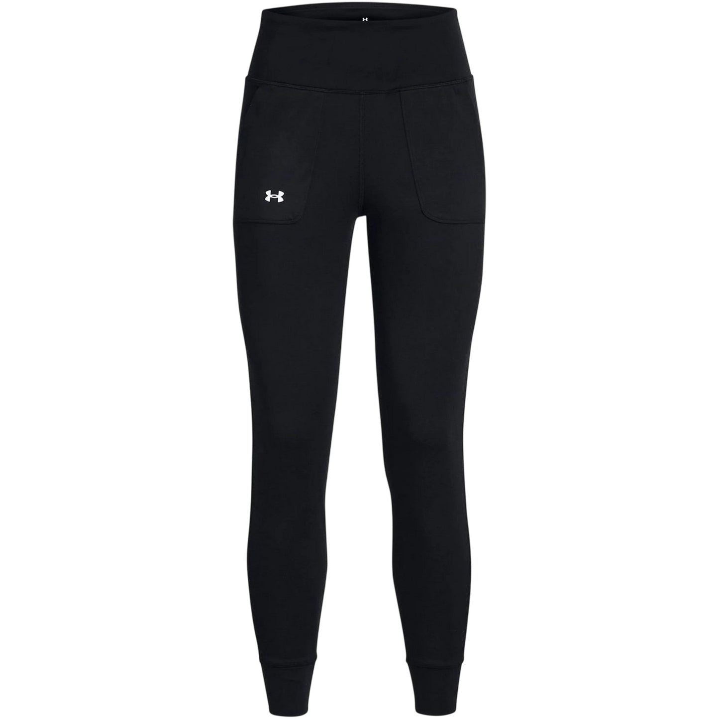 Black-White - Front - Under Armour Womens-Ladies Motion Leggings