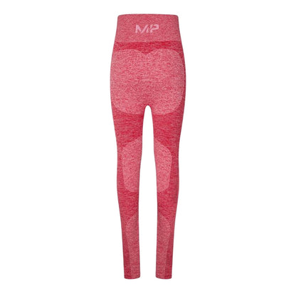 Pink - Back - MyProtien Womens-Ladies Heathered Leggings