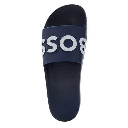 Dark Blue - Lifestyle - Boss Mens Logo Sliders