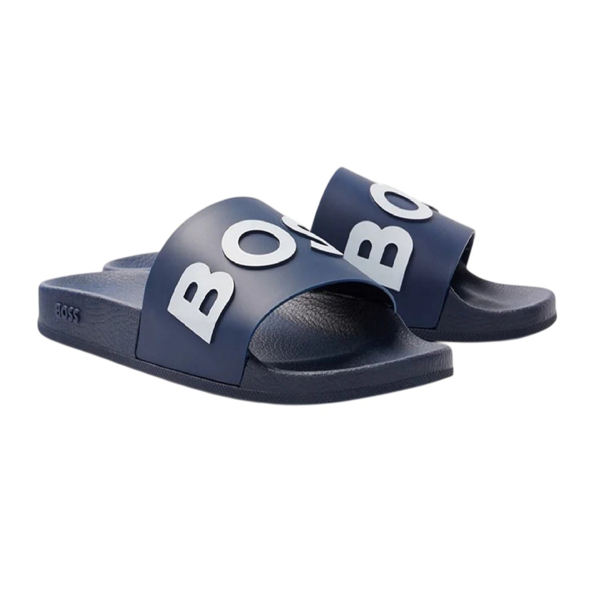 Dark Blue - Front - Boss Womens-Ladies Logo Sliders