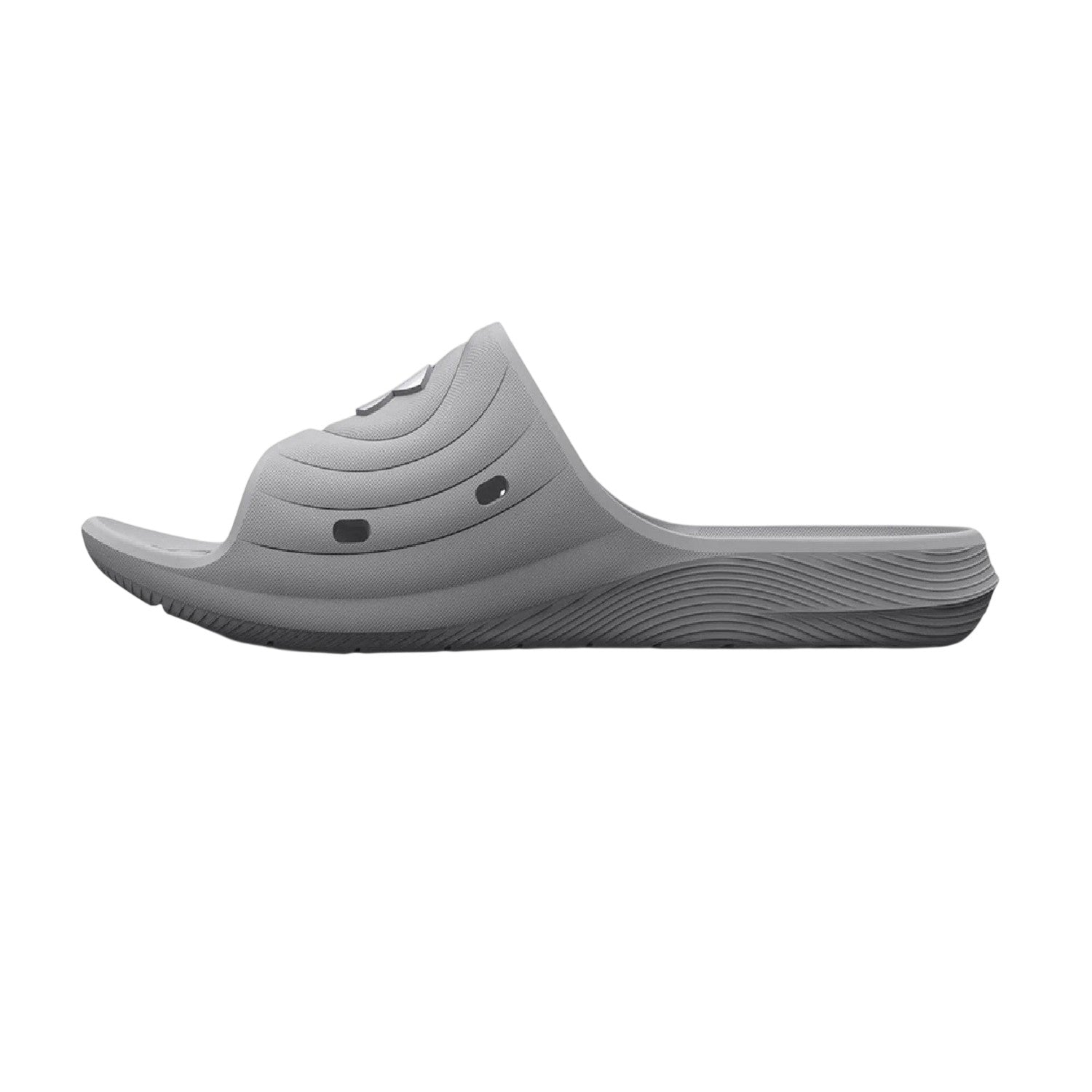 Grey - Back - Under Armour Mens Ignite Pro Casual Relaxed Fit Flatforms