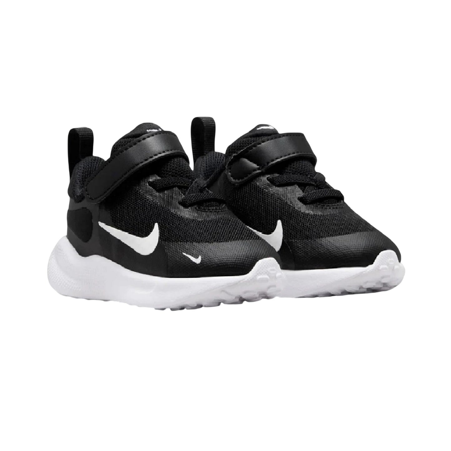 Black-White - Front - Nike Toddler Revolution 7 Shoes