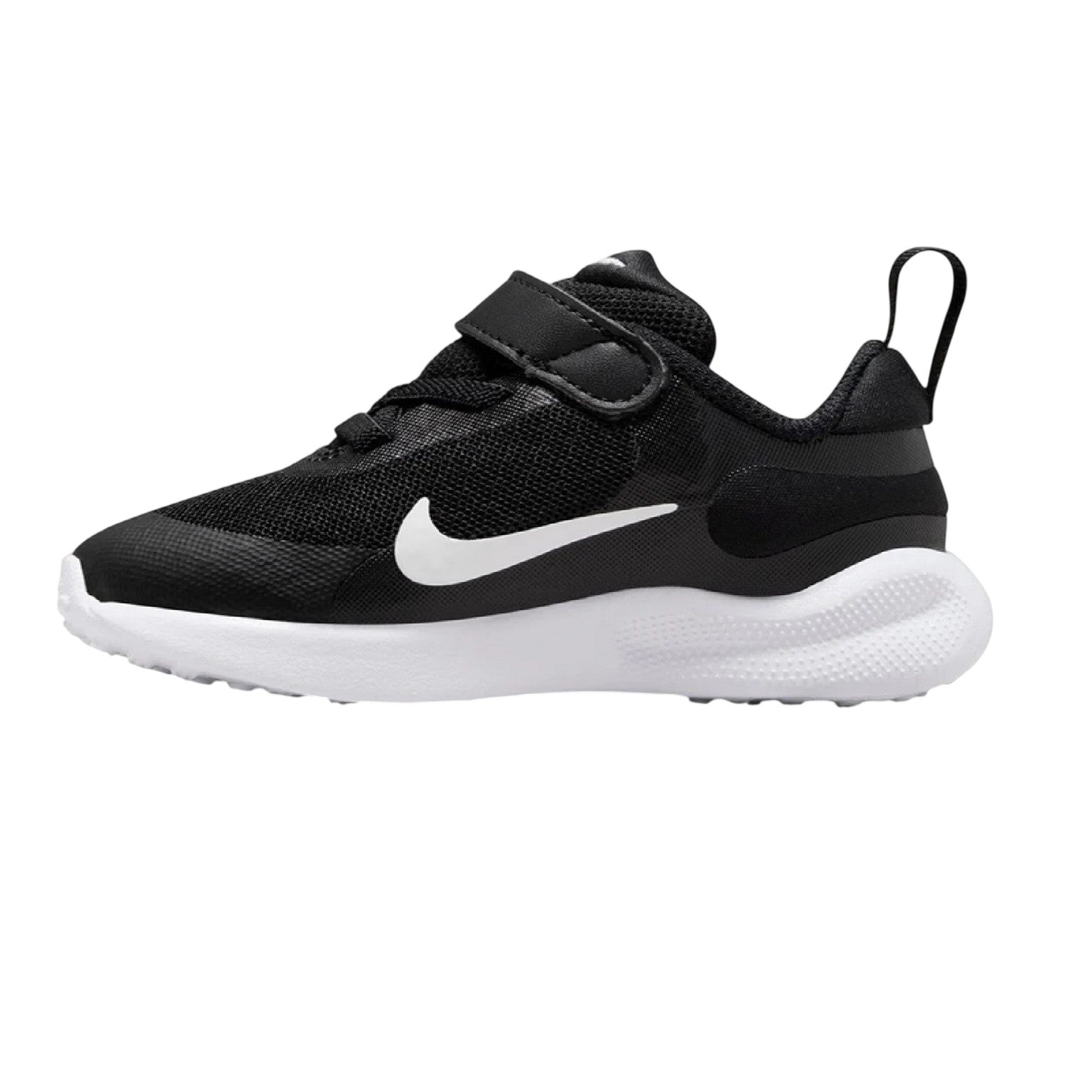 Black-White - Side - Nike Toddler Revolution 7 Shoes