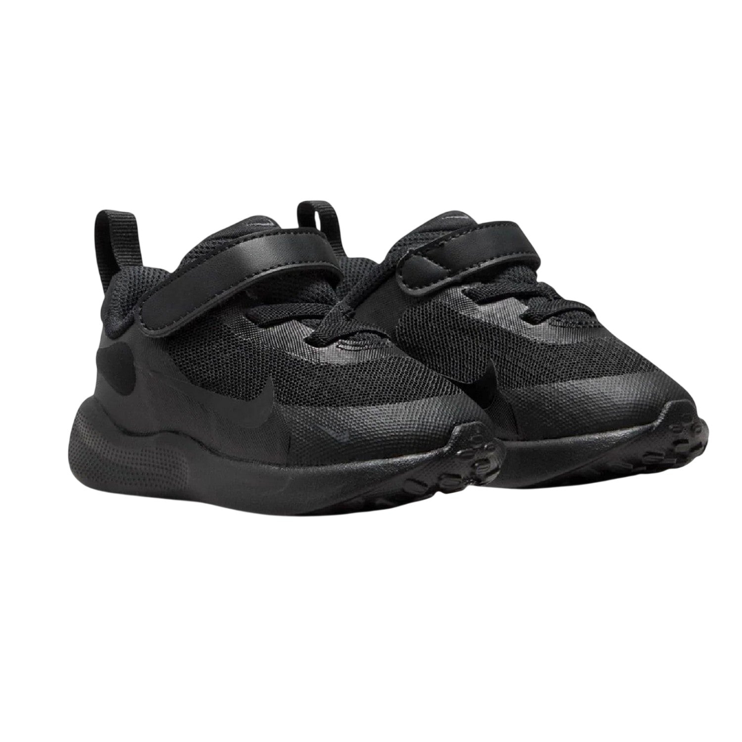 Black-Grey - Front - Nike Toddler Revolution 7 Shoes