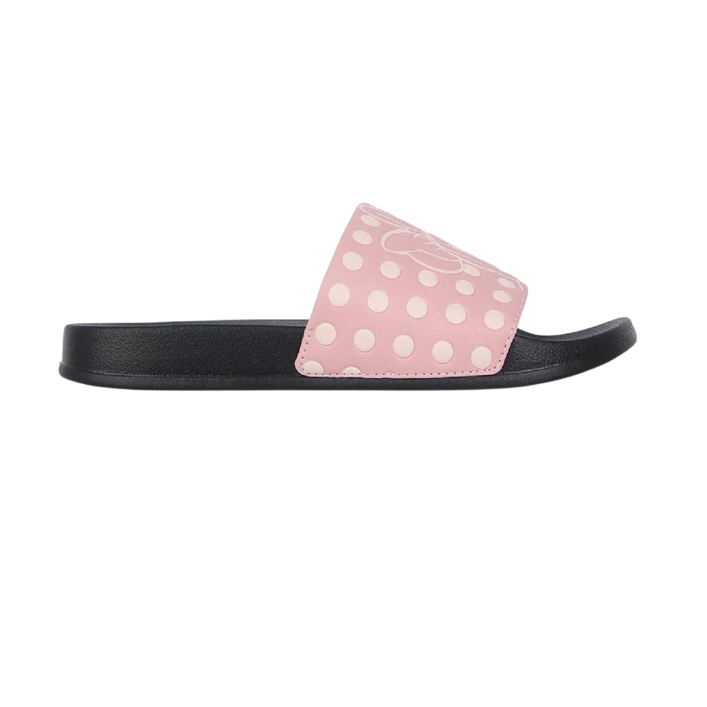 Pink - Lifestyle - Minnie Mouse Womens-Ladies Minnie Mouse Leather Sliders