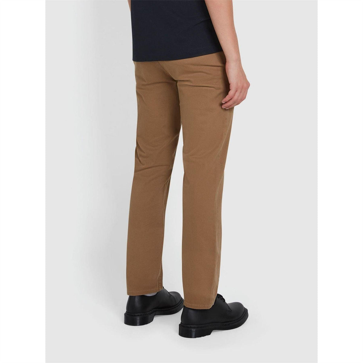 Light Sand - Side - Farah Mens Elm Slim Chinos