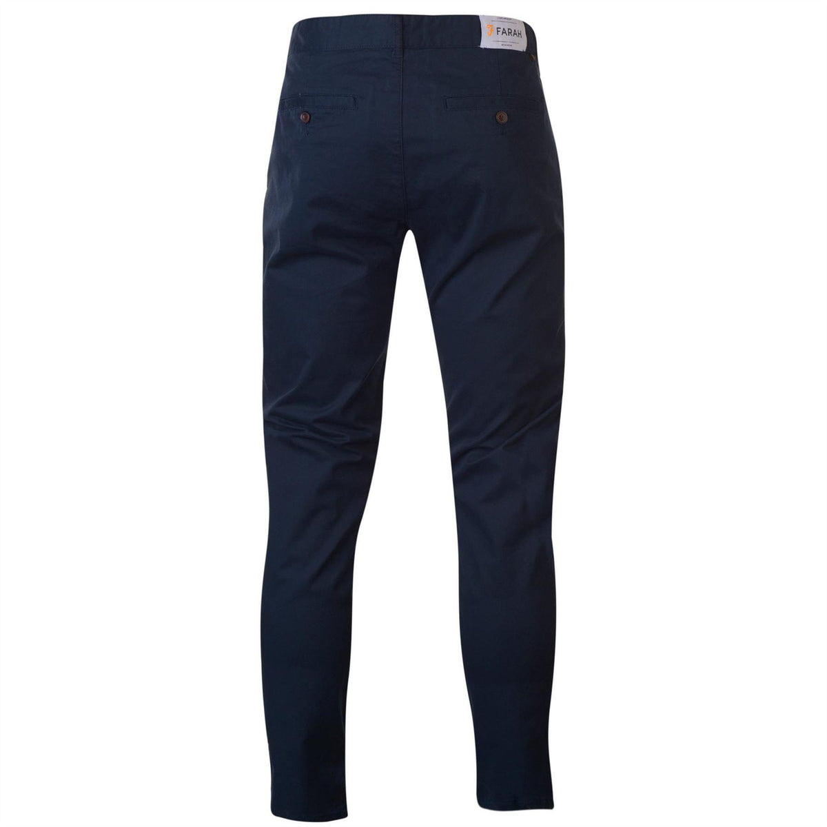 Navy - Back - Farah Mens Elm Slim Chinos