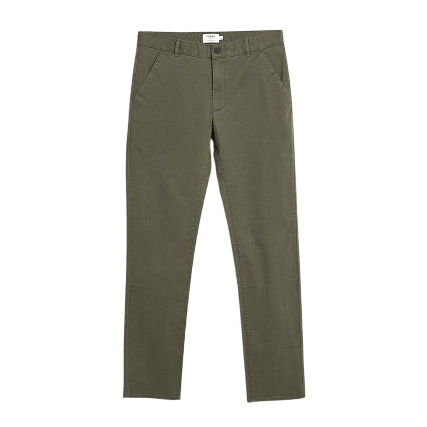Olive Green - Front - Farah Mens Elm Slim Chinos