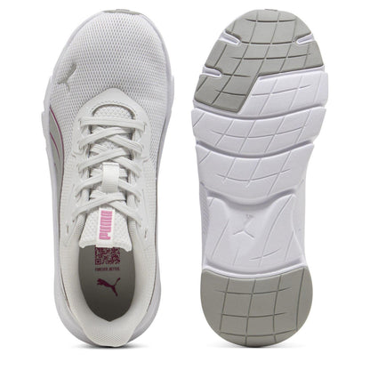 Grey-Pink - Side - Puma Womens-Ladies Cushioned Trainers