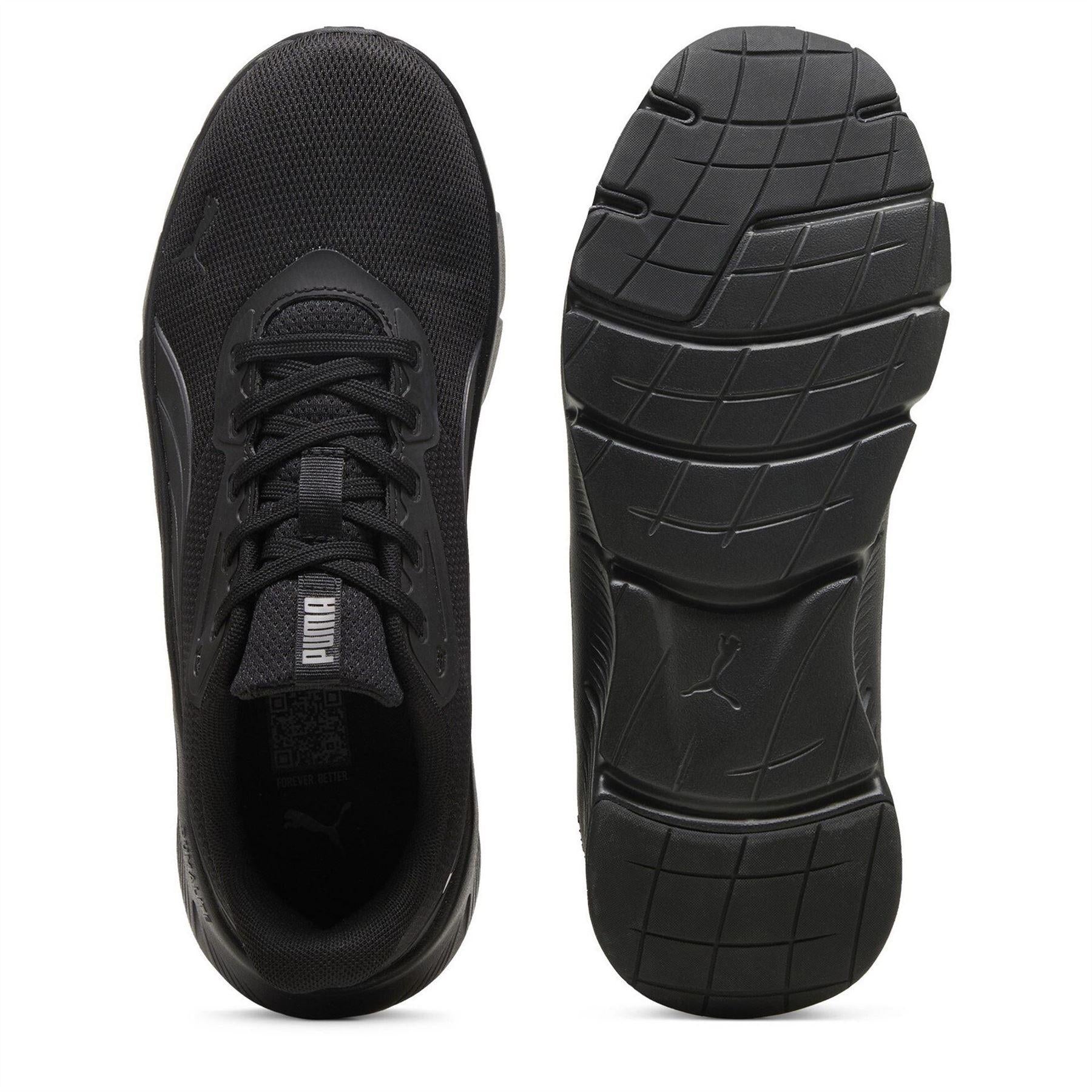 Triple Black - Close up - Puma Womens-Ladies Cushioned Trainers