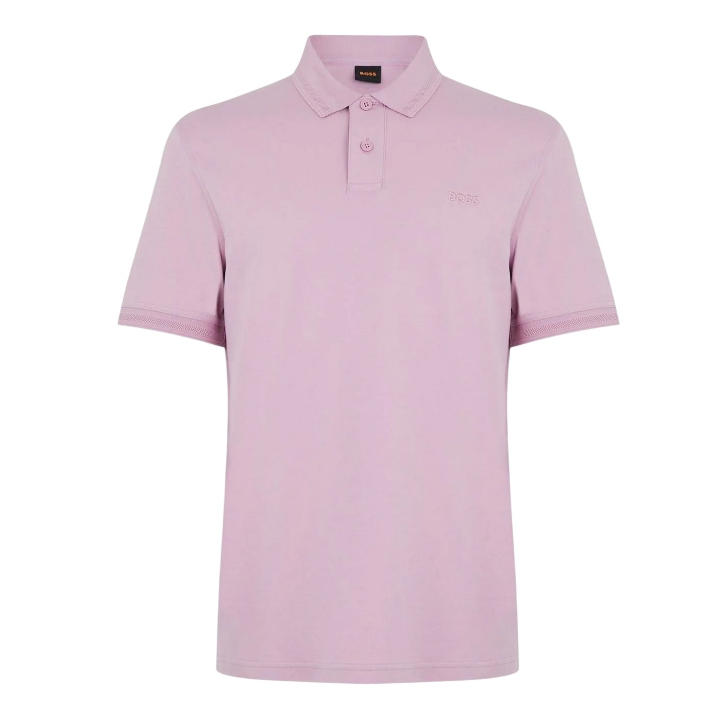 Purple - Front - Boss Mens Regular Short-Sleeved Polo Shirt