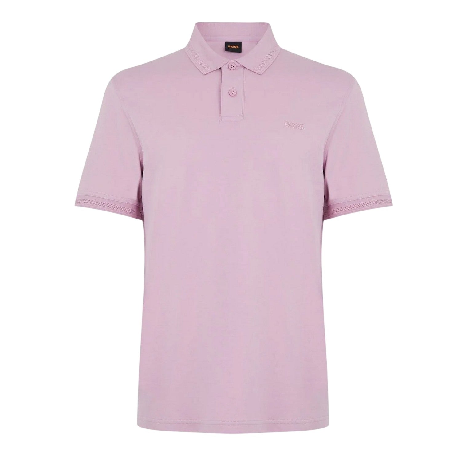 Purple - Front - Boss Mens Regular Short-Sleeved Polo Shirt