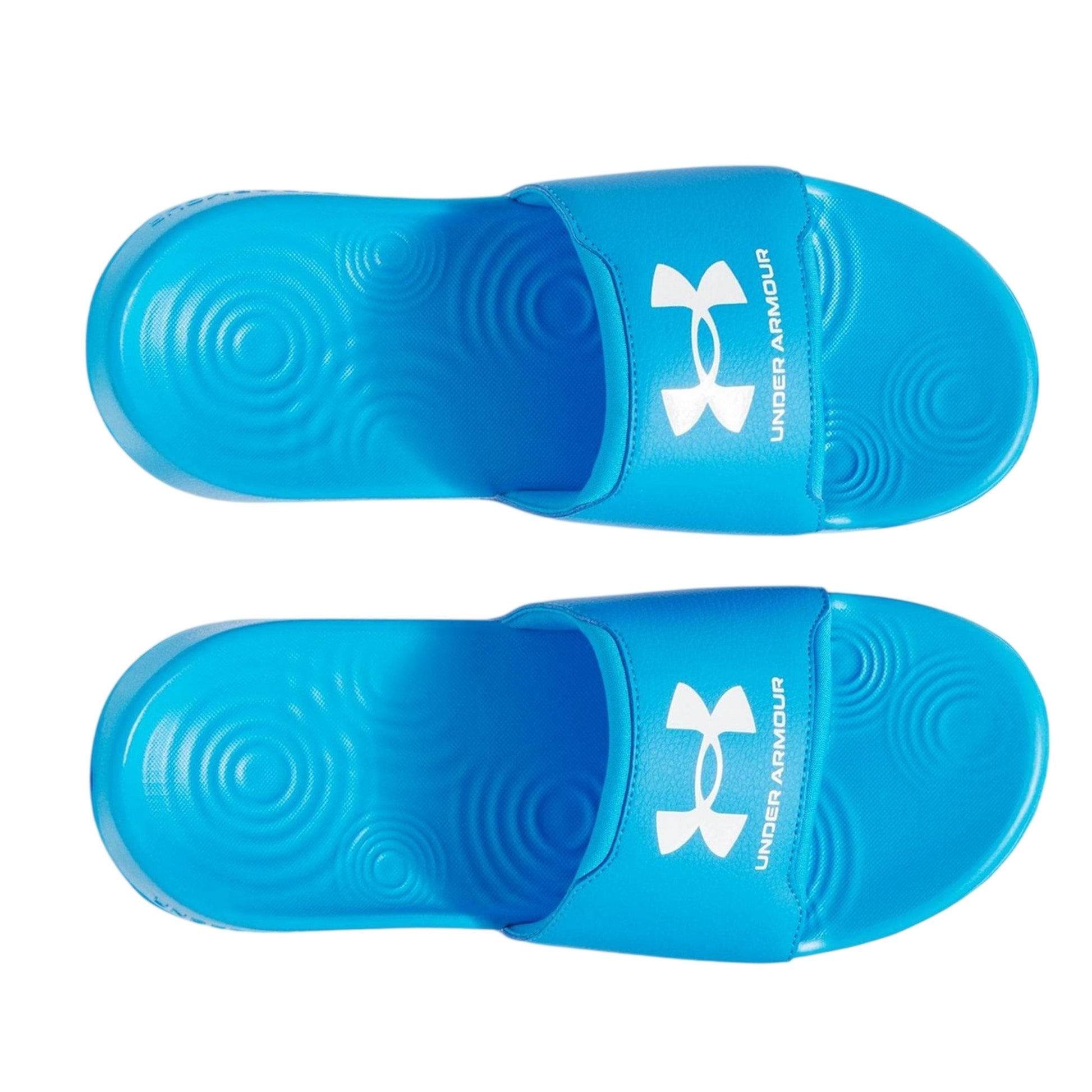 Blue - Side - Under Armour Mens Ignite Select Slides