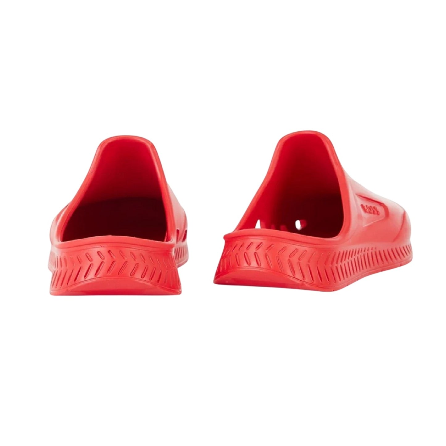 Bright Red - Back - Boss Mens Titanium-R Flat Slides