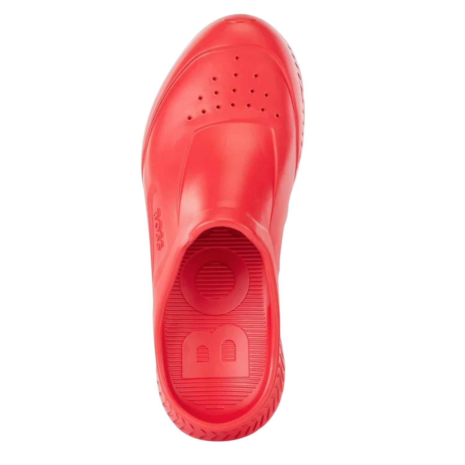 Bright Red - Side - Boss Mens Titanium-R Flat Slides