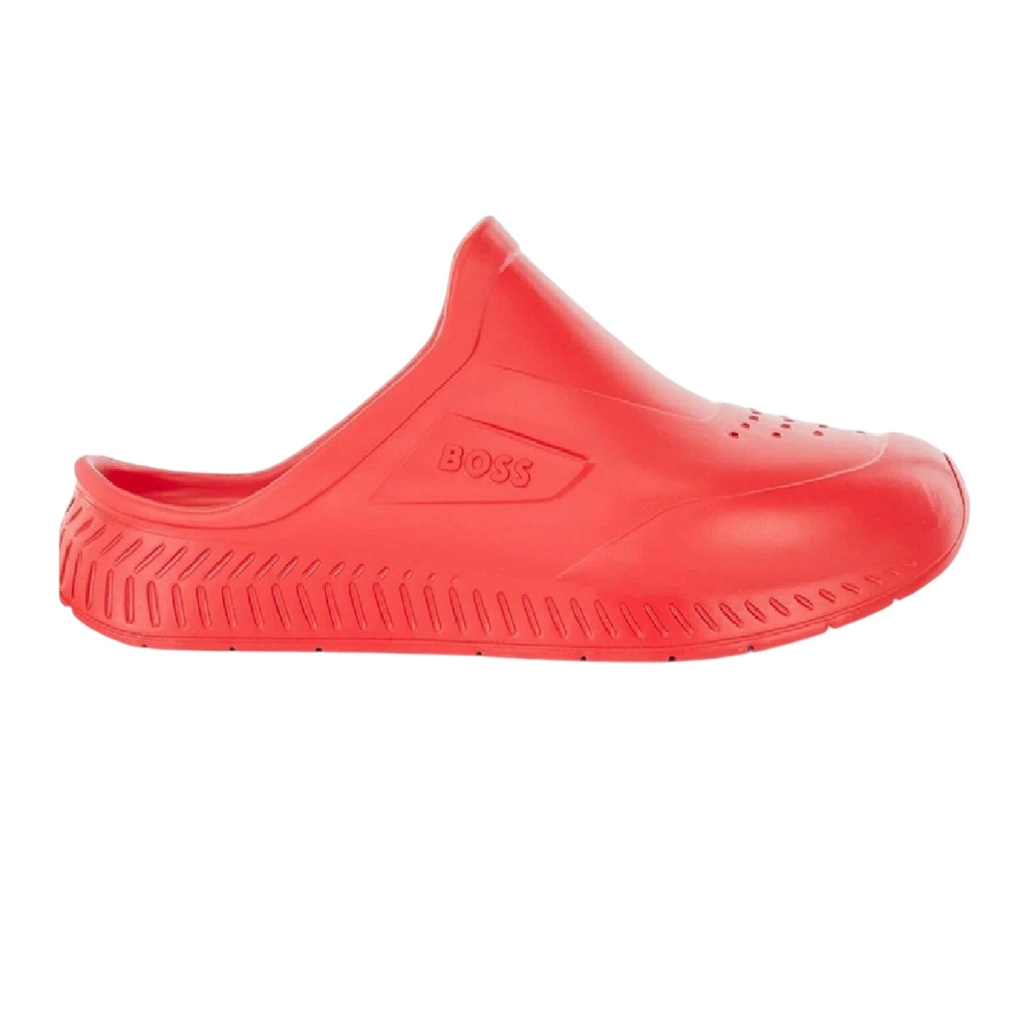 Bright Red - Front - Boss Mens Titanium-R Flat Slides