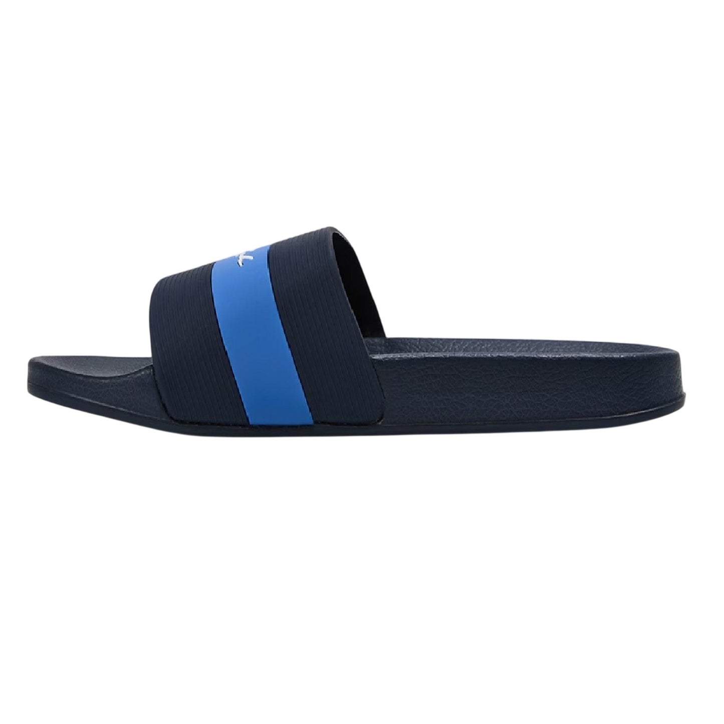 Navy Blue - Back - Born Rich Unisex Adult Aurelio Casual Slides
