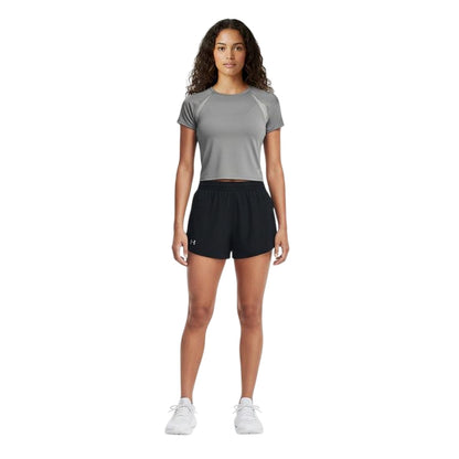 Green-Titanium - Side - Under Armour Womens-Ladies Motion Ventilated Top