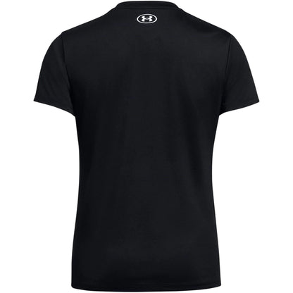 Black-White - Back - Under Armour Womens-Ladies Tech T-Shirt