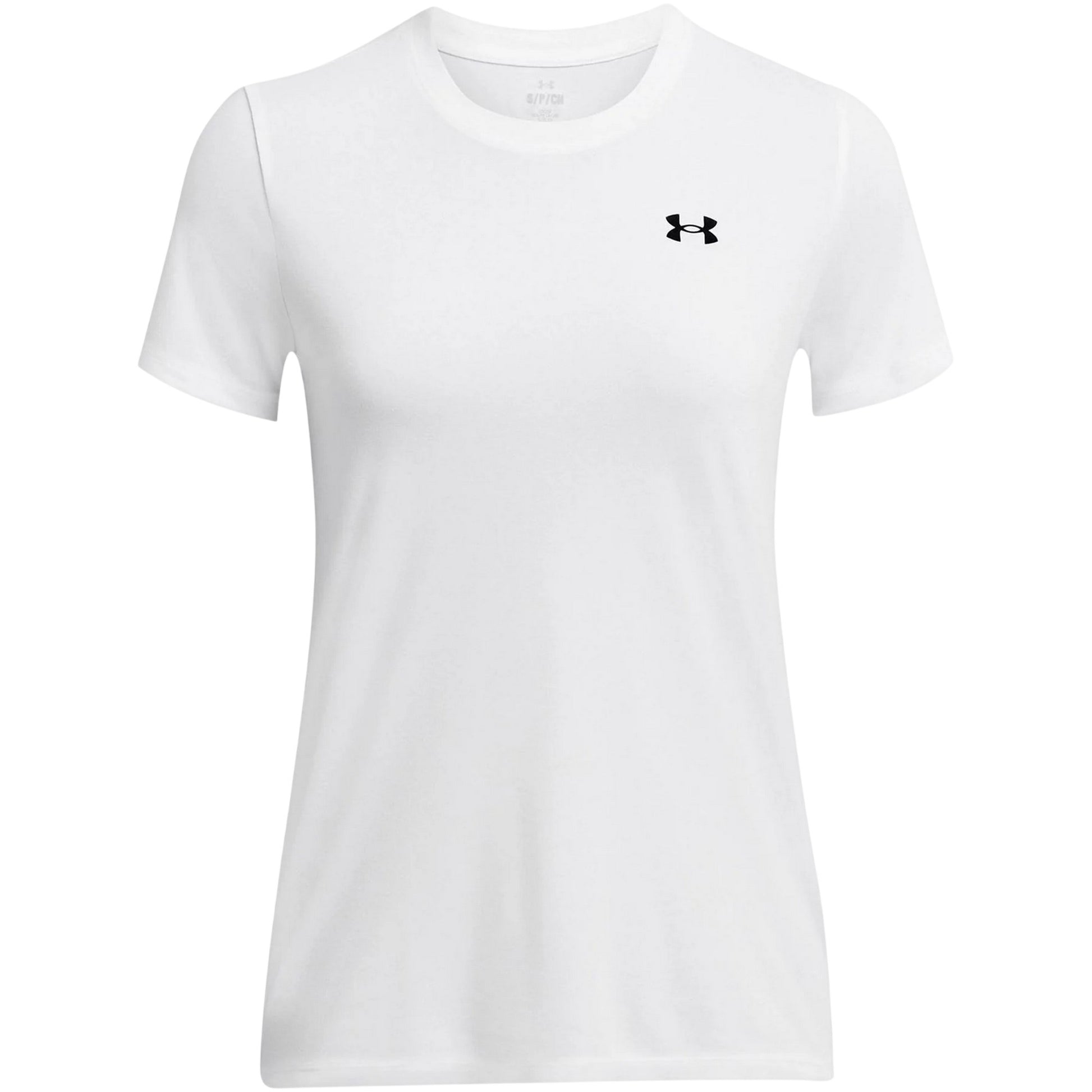 White-Black - Front - Under Armour Womens-Ladies Tech T-Shirt