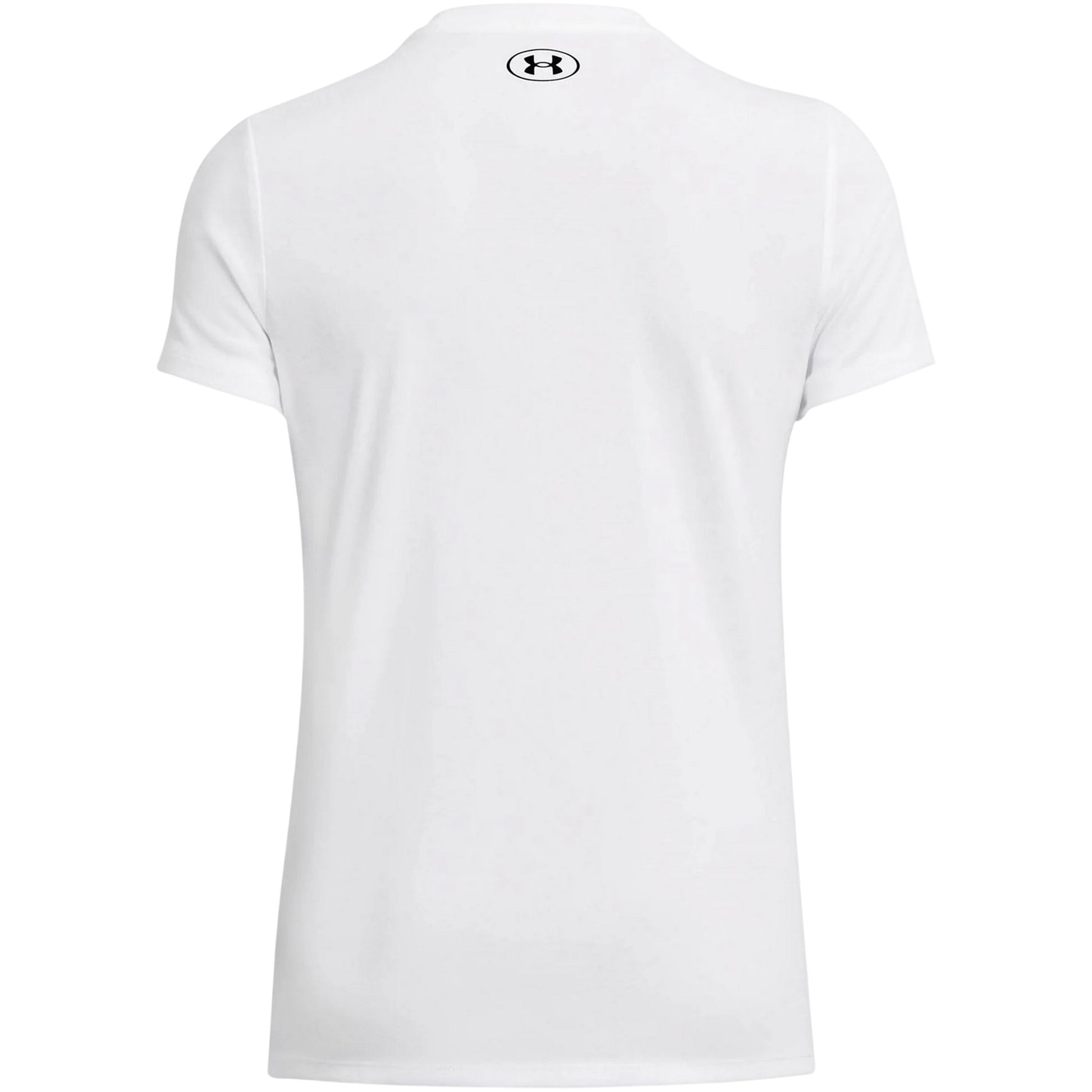 White-Black - Back - Under Armour Womens-Ladies Tech T-Shirt