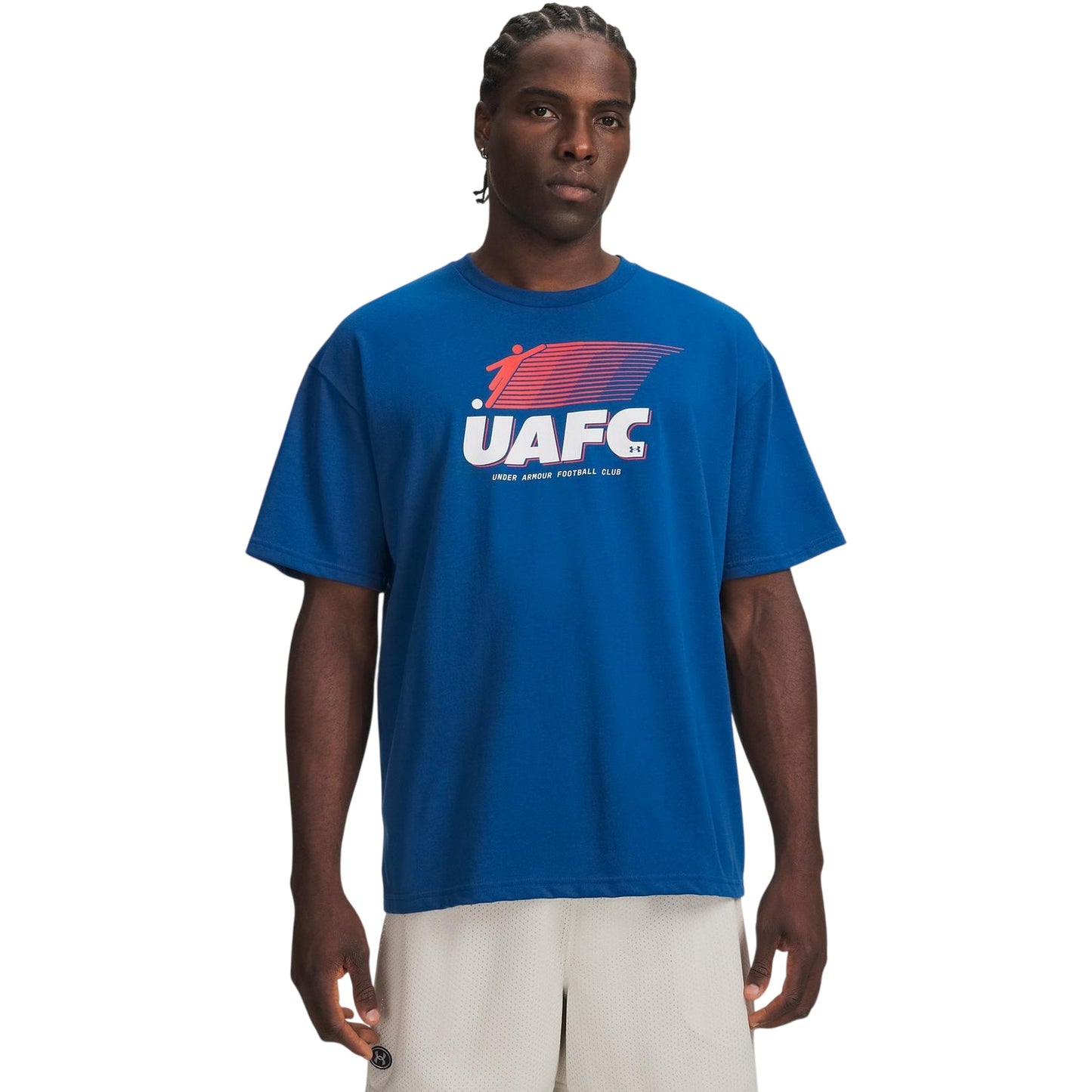 Blue-White - Lifestyle - Under Armour Mens Football Club Heavyweight T-Shirt