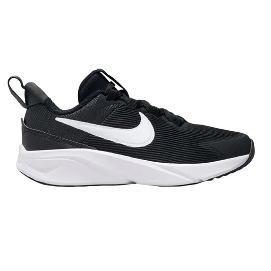 Black-White - Front - Nike Childrens-Kids Star Runner 4 Shoes