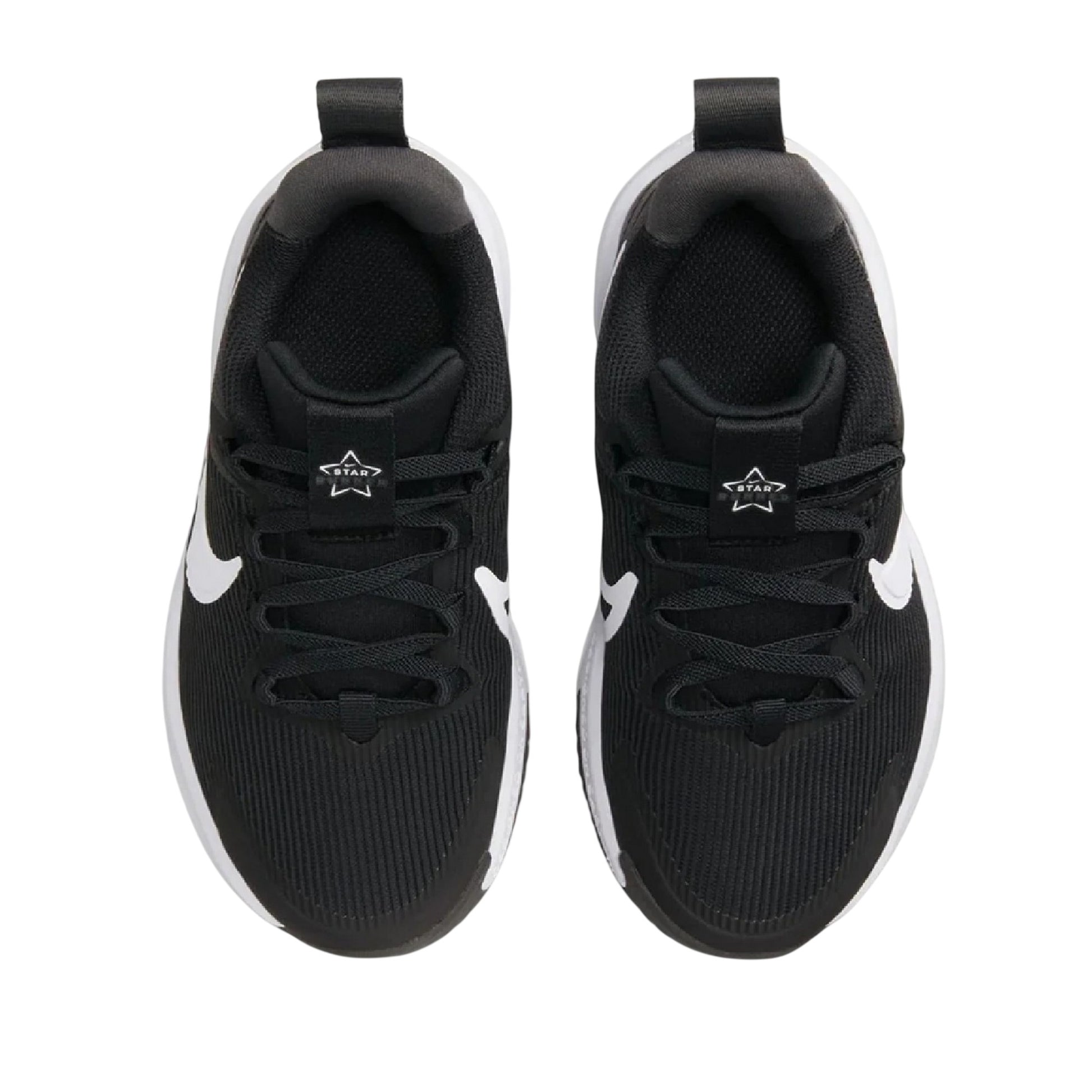 Black-White - Side - Nike Childrens-Kids Star Runner 4 Shoes