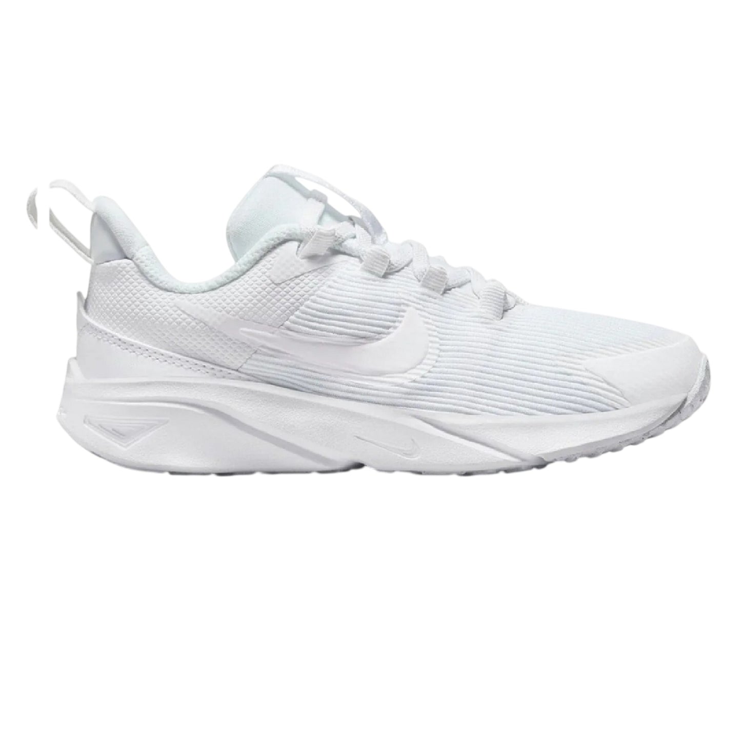 White - Front - Nike Childrens-Kids Star Runner 4 Shoes