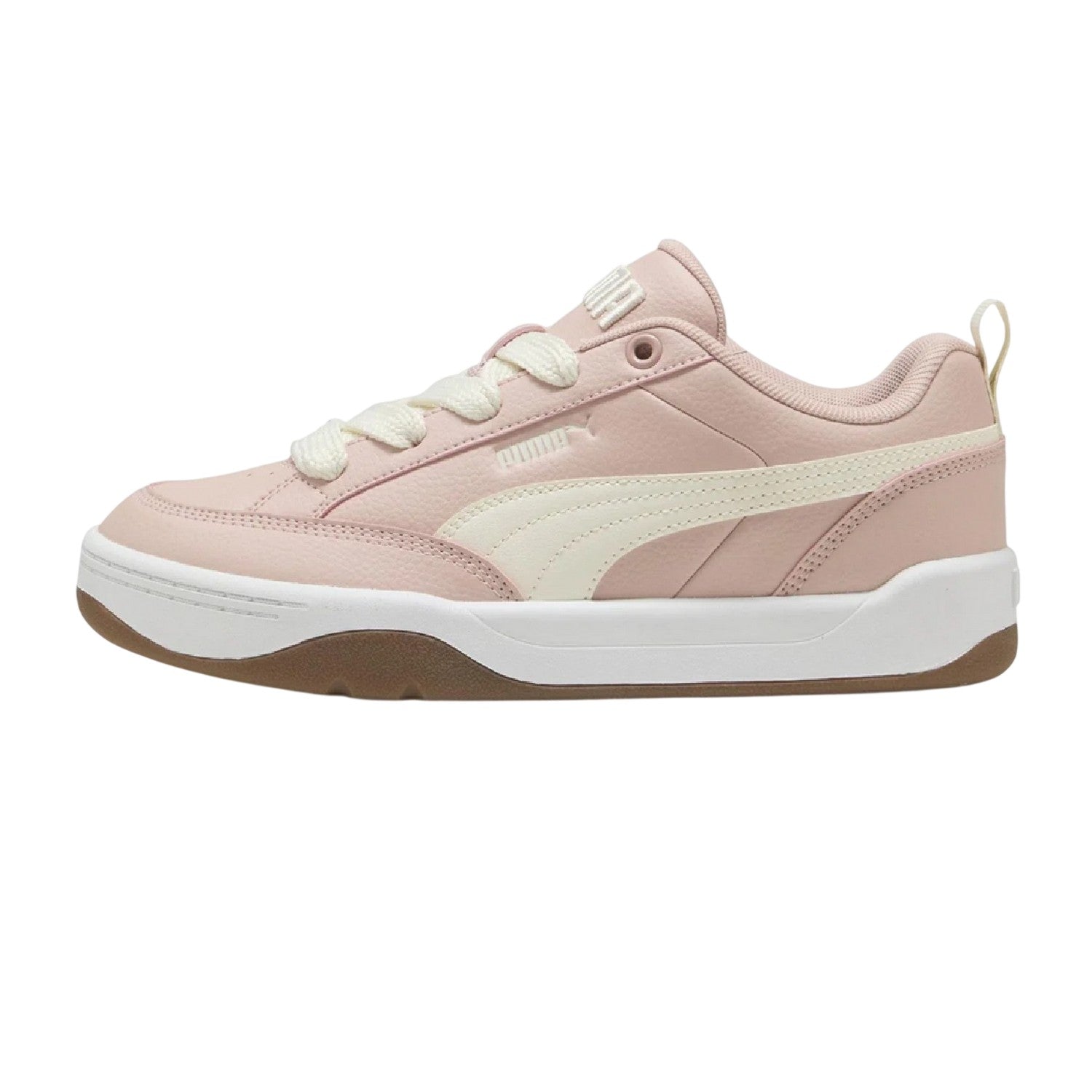 Ivory-Pink - Back - Puma Childrens-Kids Park Lifestyle Low Trainers