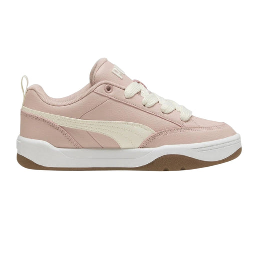 Ivory-Pink - Front - Puma Childrens-Kids Park Lifestyle Low Trainers