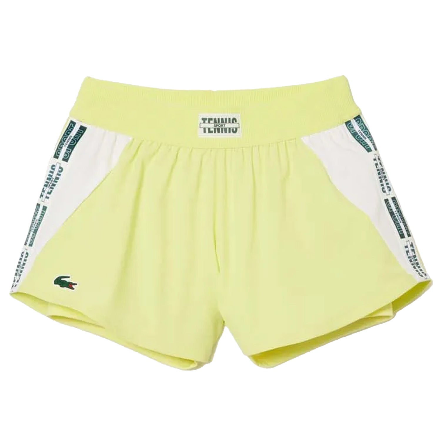 Multicoloured - Front - Lacoste Womens-Ladies Recycled Lined Tennis Shorts