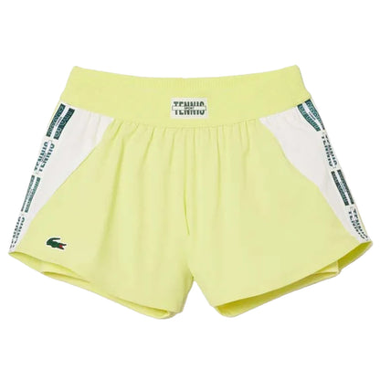 Multicoloured - Front - Lacoste Womens-Ladies Recycled Lined Tennis Shorts