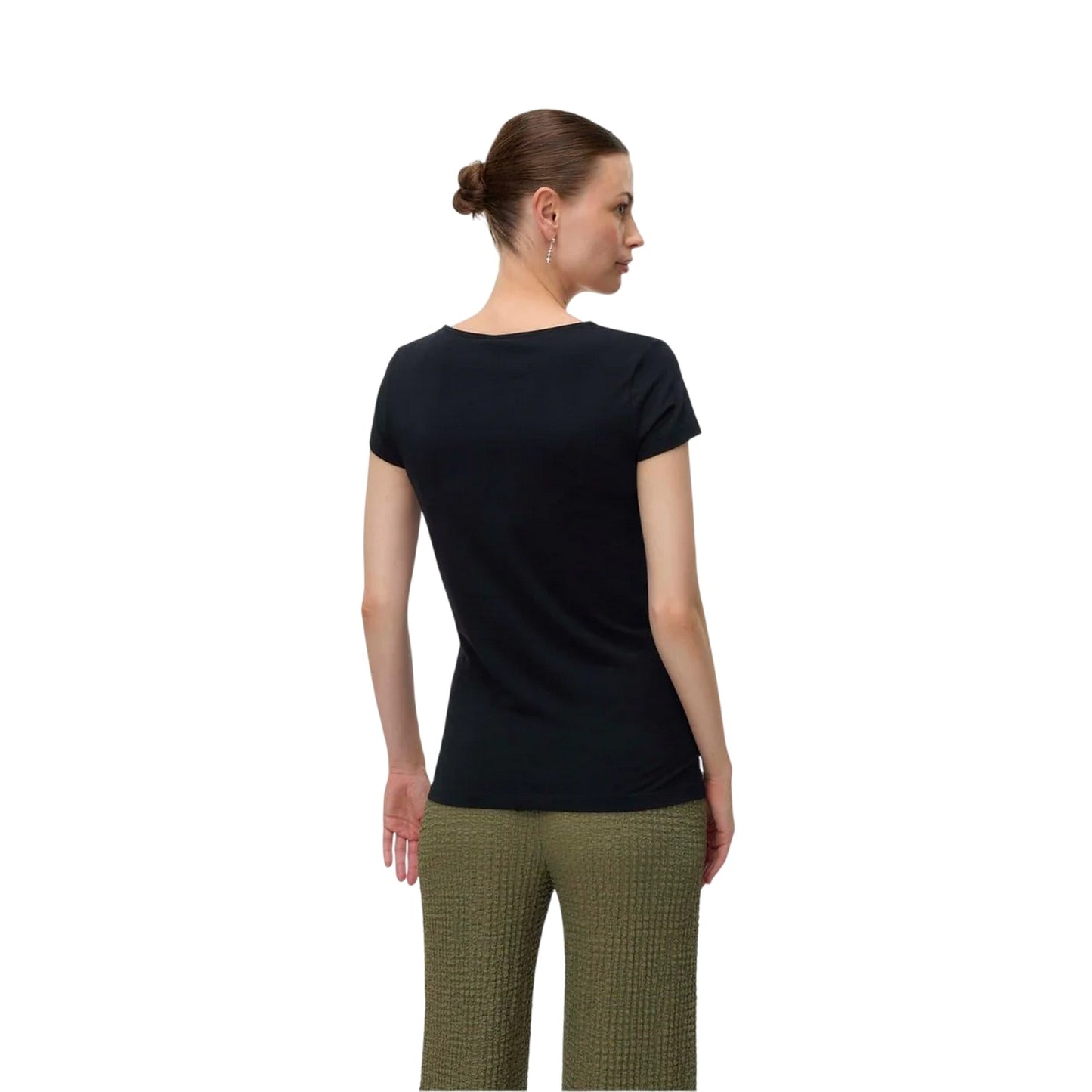 Black - Back - Mamalicious Womens-Ladies Maternity T-Shirt