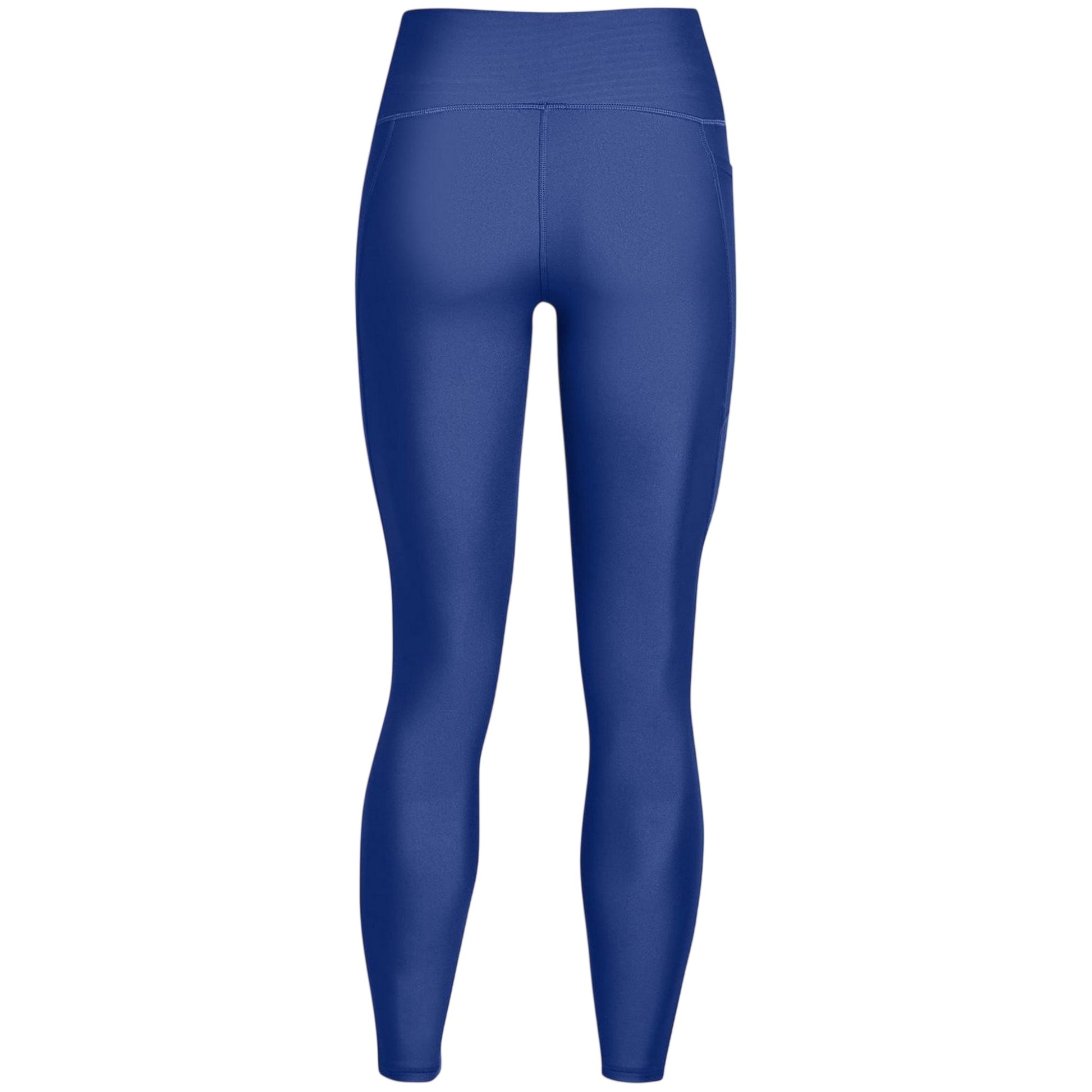 Blue - Back - Under Armour Womens-Ladies High Rise Leggings