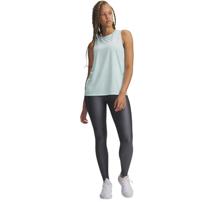 Rock-Black - Side - Under Armour Womens-Ladies High Rise Leggings