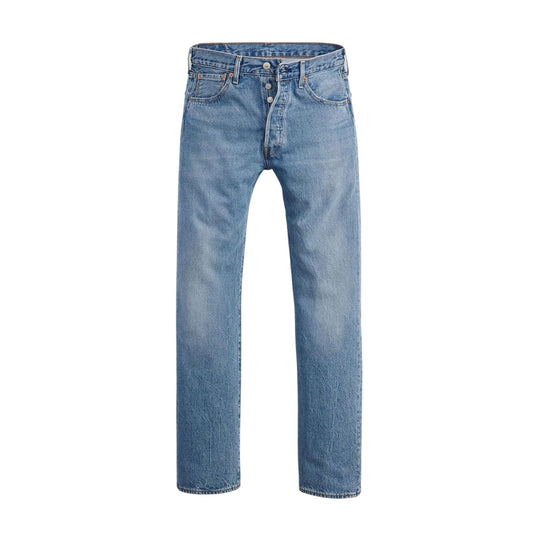 Blue - Front - Levis Mens 501 93 Straight Jeans