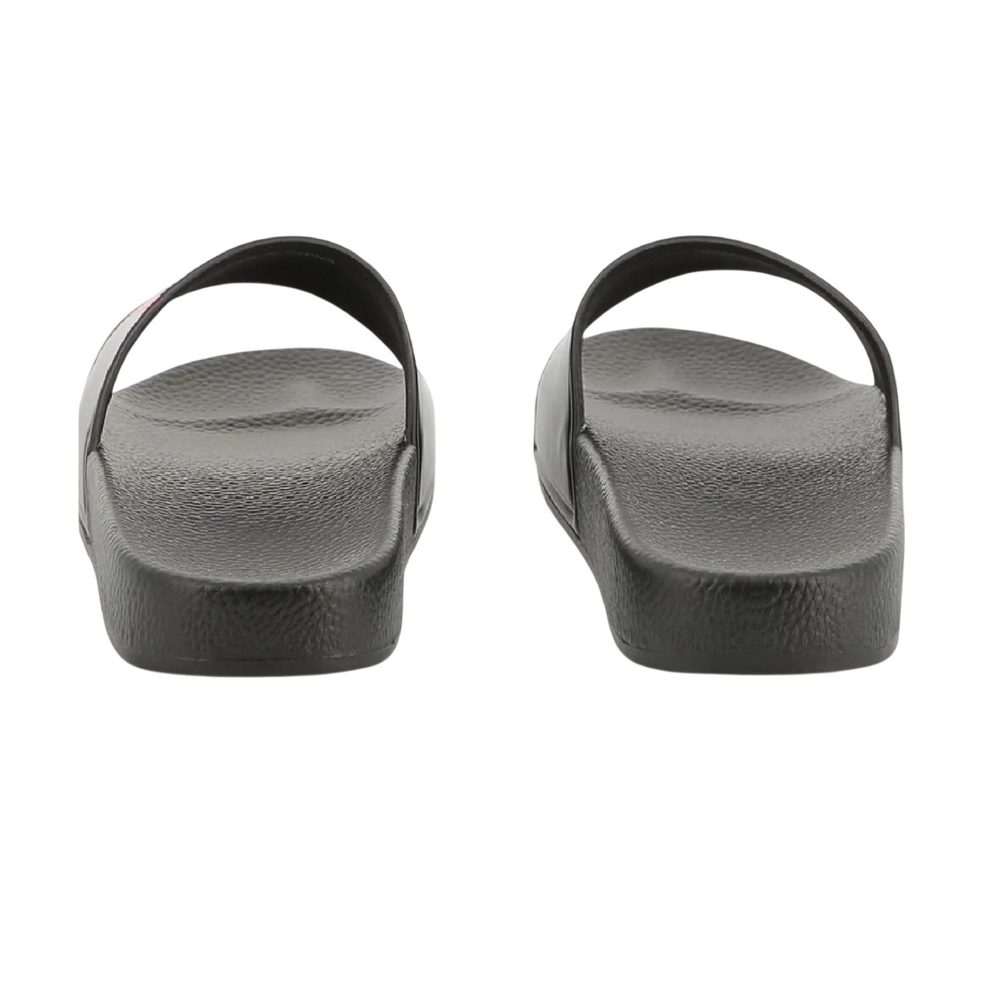 Black - Back - Hugo Boss Childrens-Kids Logo Sliders