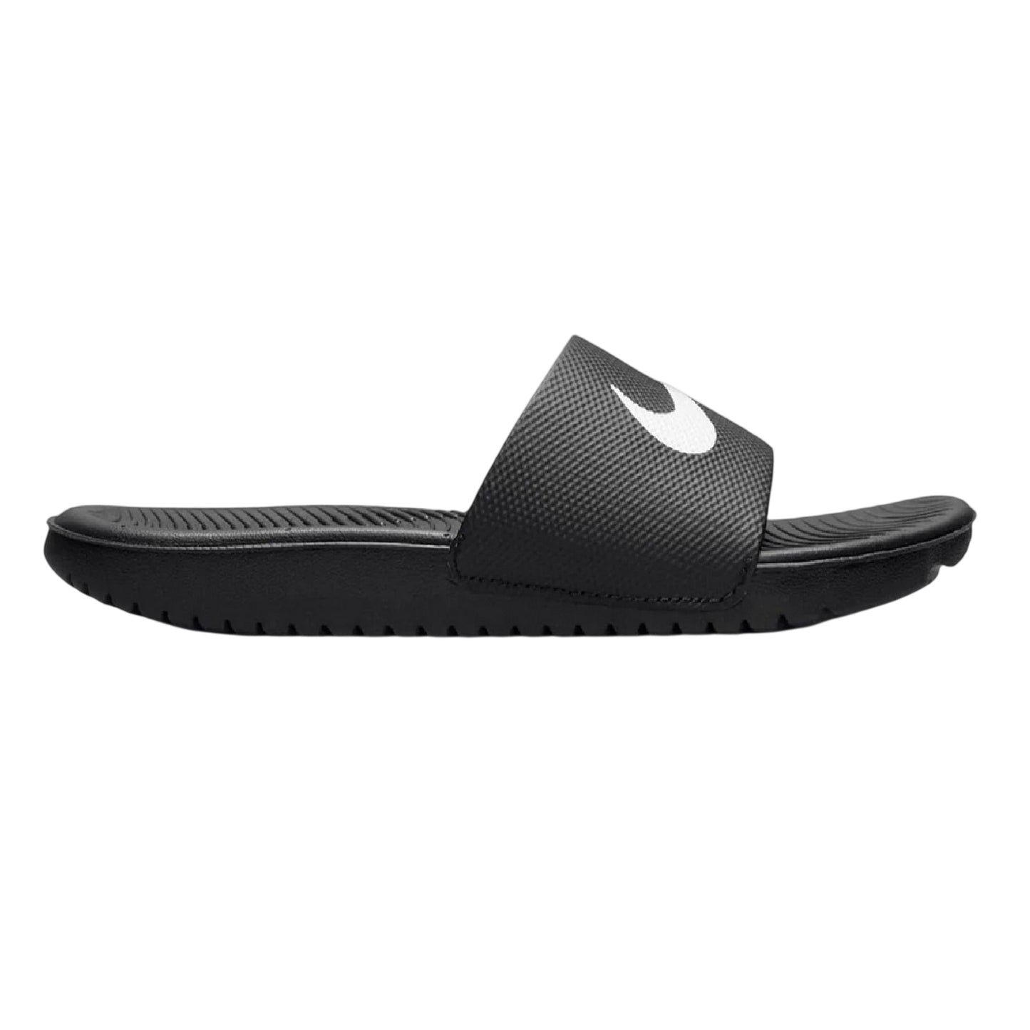 Black-White - Front - Nike Childrens-Kids Kawa Pool Sliders