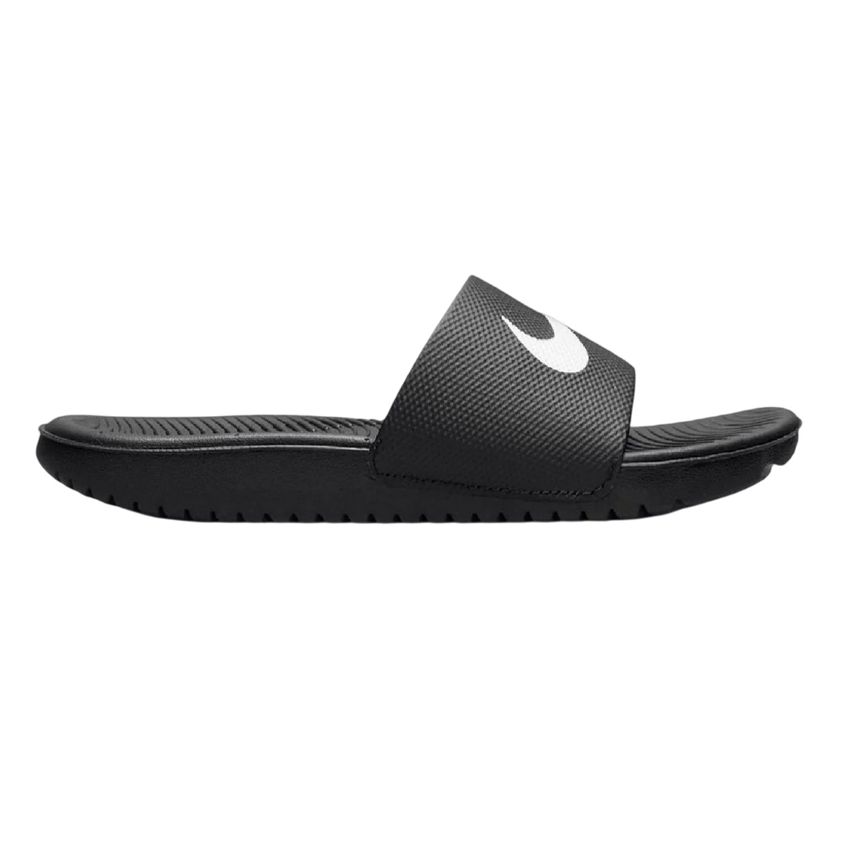 Black-White - Front - Nike Childrens-Kids Kawa Pool Sliders