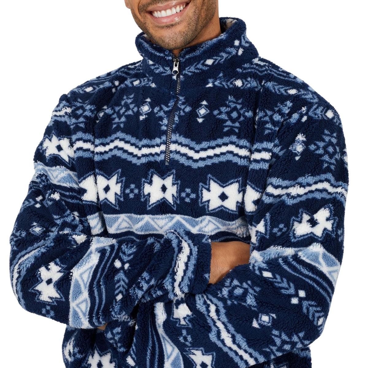 Navy-Multicoloured - Side - Brave Soul Mens Regular Sweatshirt