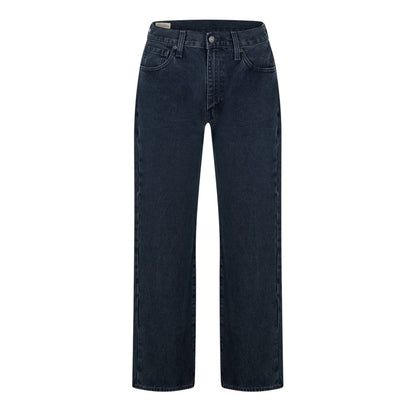 Midnight Blue - Front - Levis Mens 555 Cotton Denim Relaxed Fit Jeans