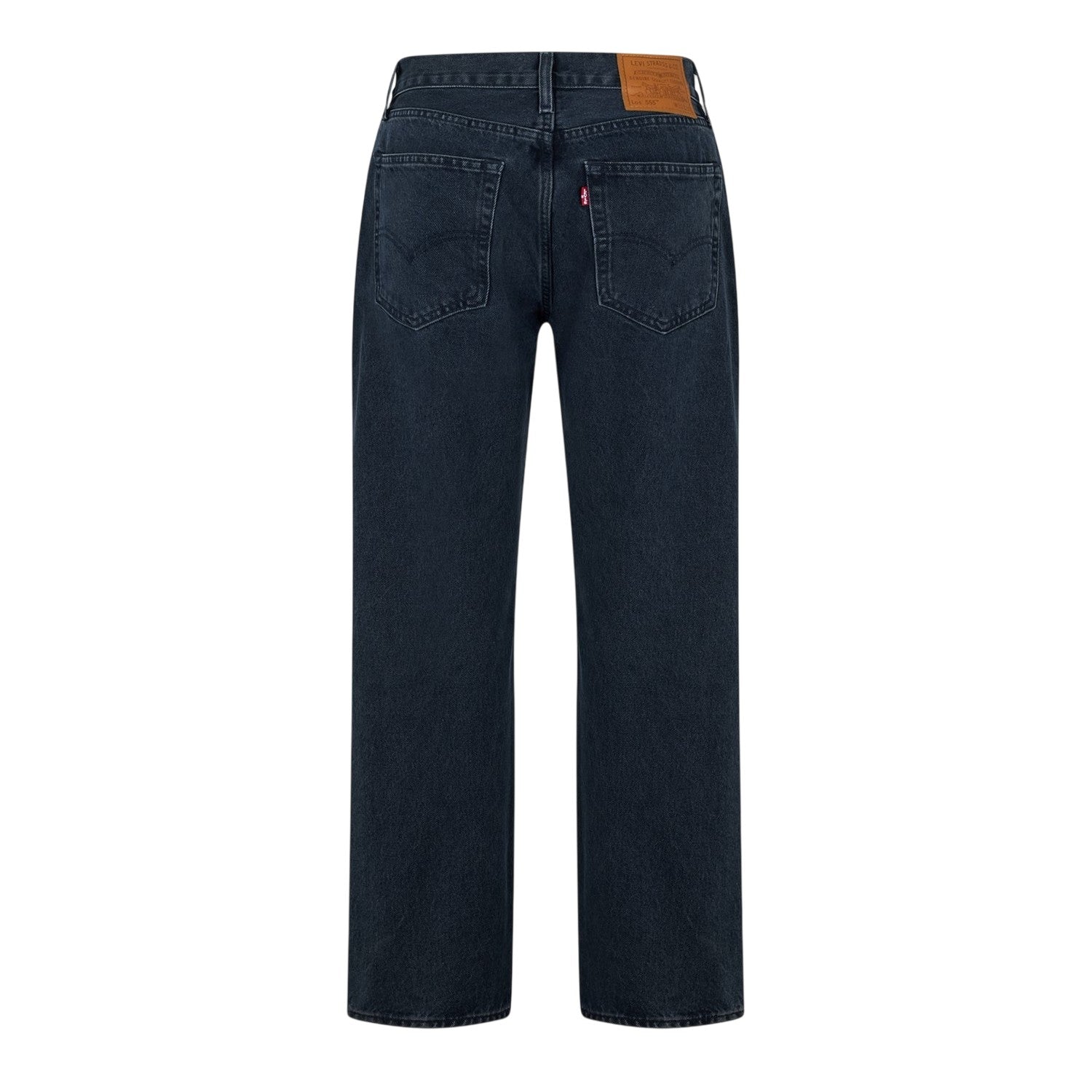 Midnight Blue - Back - Levis Mens 555 Cotton Denim Relaxed Fit Jeans