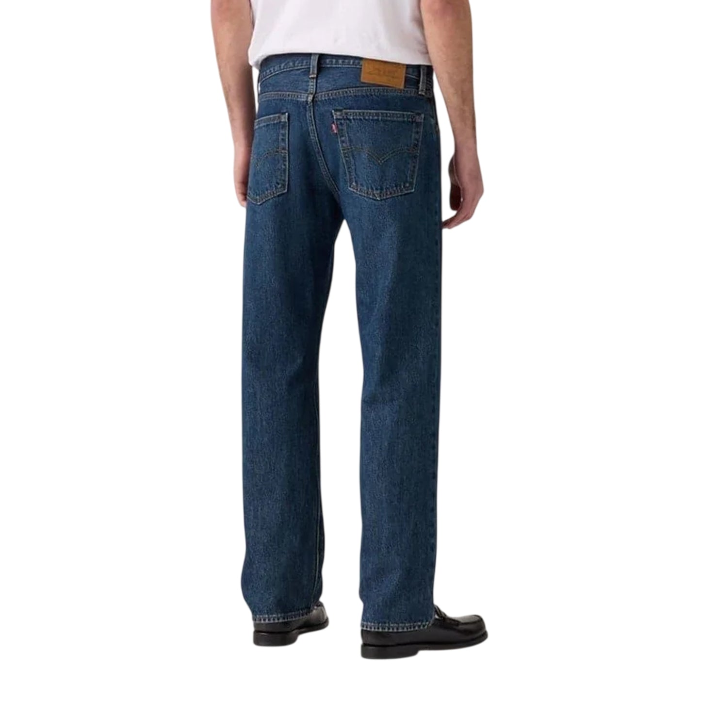 Check The Score - Back - Levis Mens 555 Cotton Denim Relaxed Fit Jeans