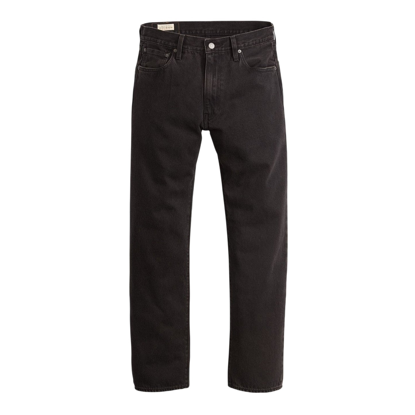 Black - Front - Levis Mens 555 Cotton Denim Relaxed Fit Jeans