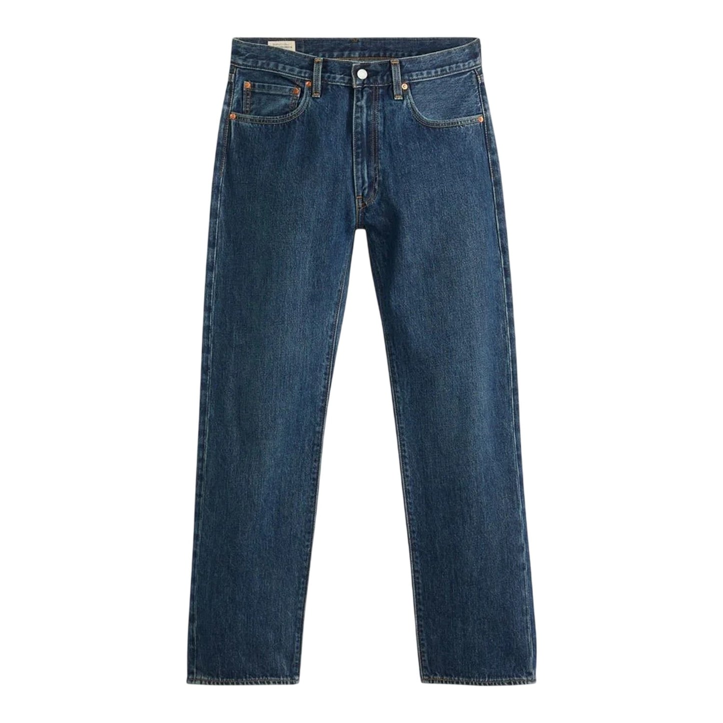 Blue - Front - Levis Mens 555 Cotton Denim Relaxed Fit Jeans