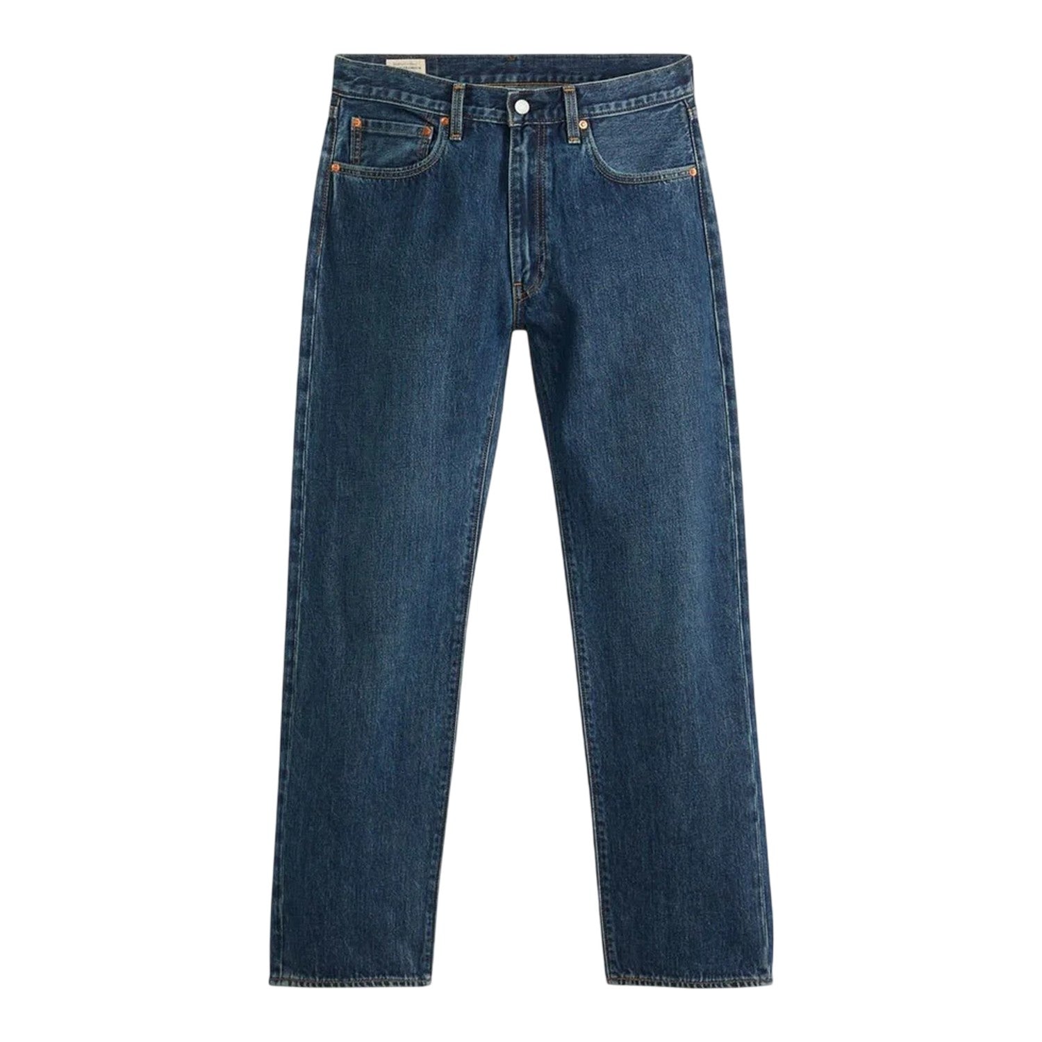 Blue - Front - Levis Mens 555 Cotton Denim Relaxed Fit Jeans