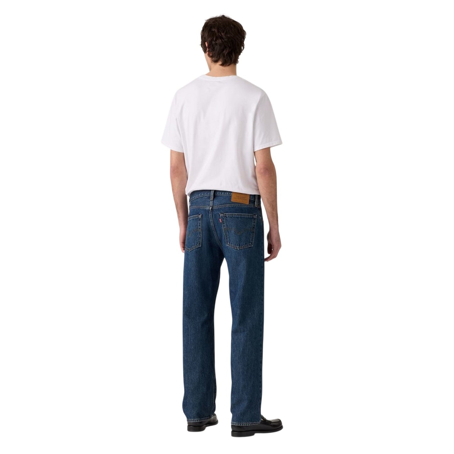 Blue - Back - Levis Mens 555 Cotton Denim Relaxed Fit Jeans